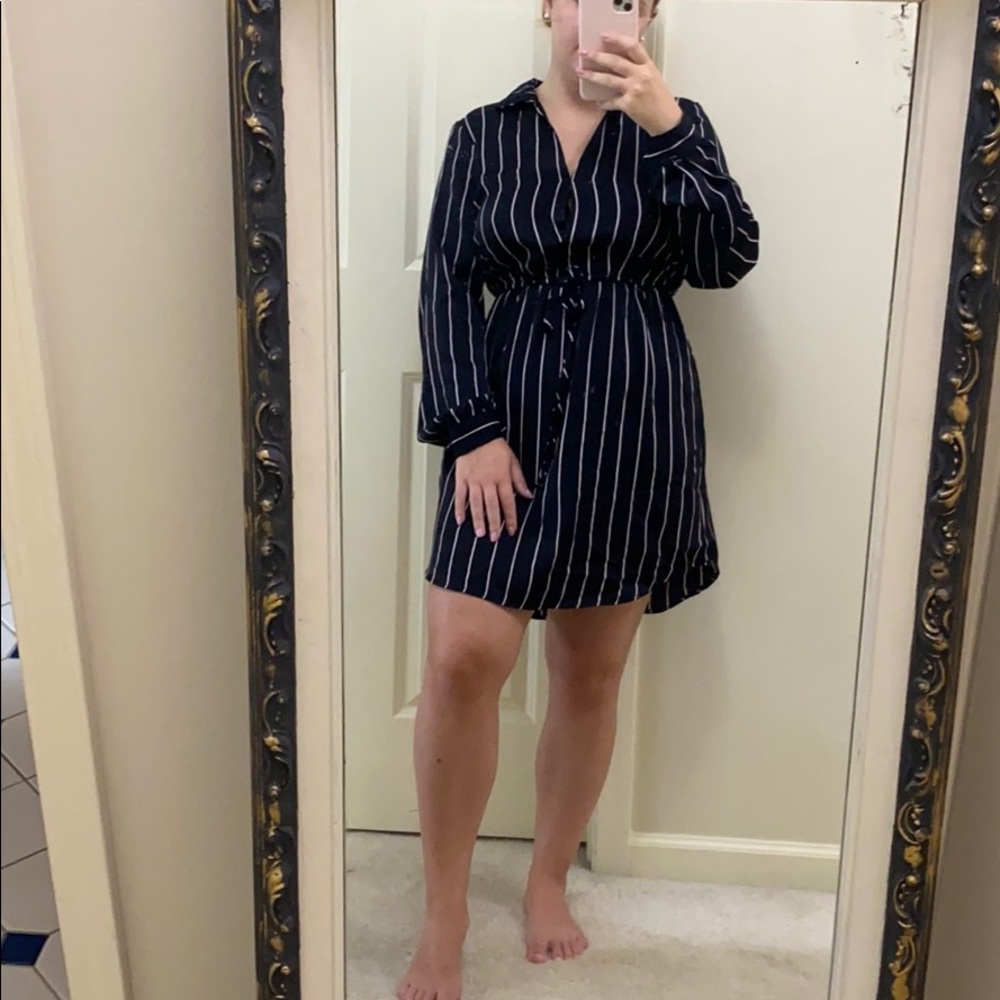 Pinstripe dress